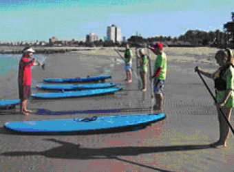 Paddleboard lessons in Sydney.
