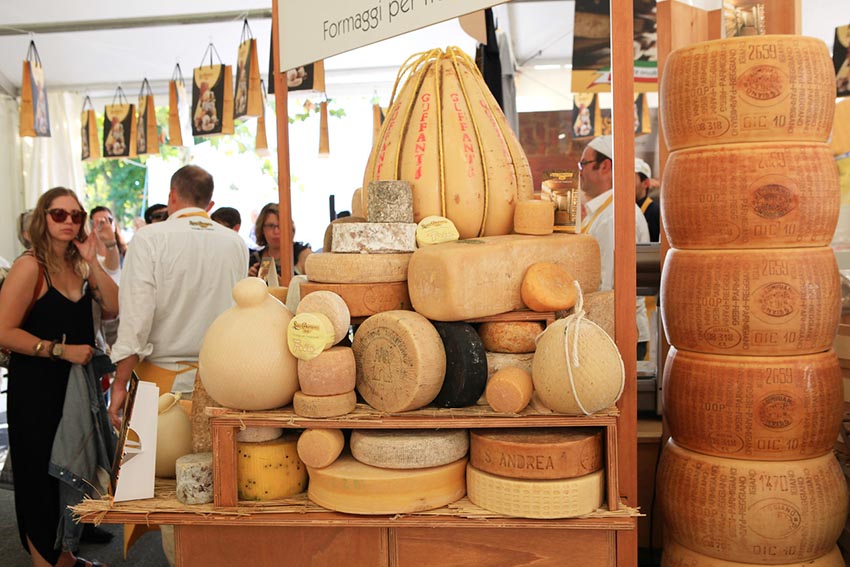 The Slow Food cheese competition in Bra, Italy.